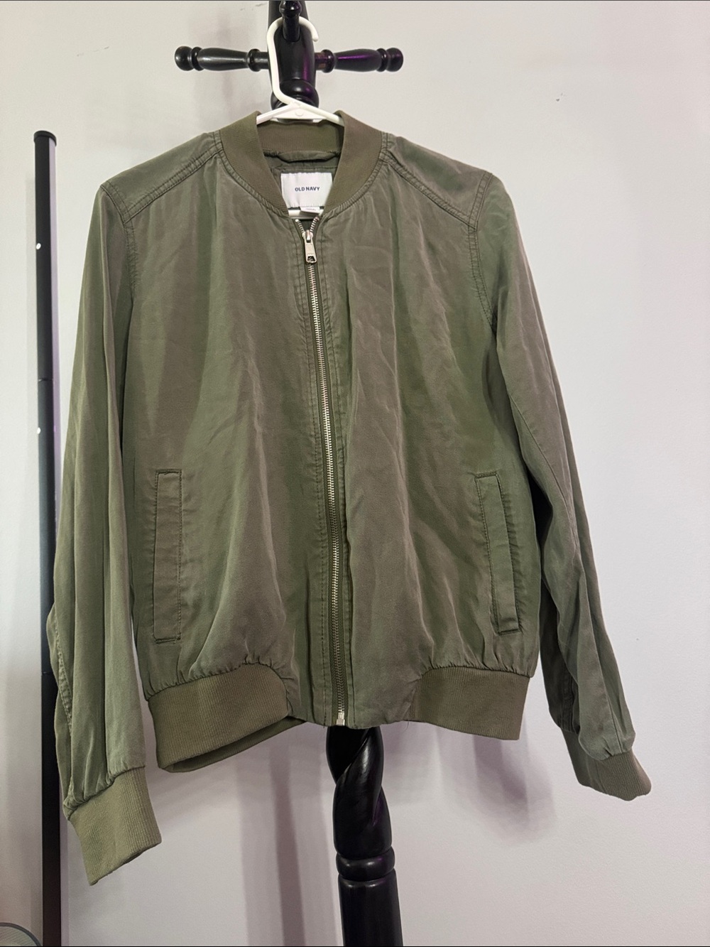 Old Navy Men's Olive Bomber Jacket